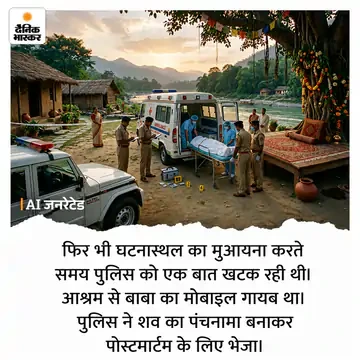 जंगल के आश्रम में बाबा की गला घोंटकर हत्या
